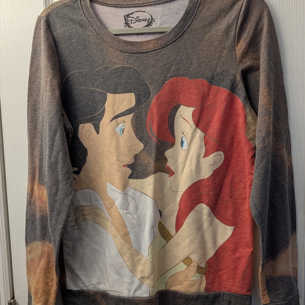 Disney Little mermaid Gray Sweatshirt